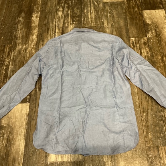 Giorgio Armani Light Blue and White Pattern Dress Shirt Size 42/16.5 - Picture 8 of 12